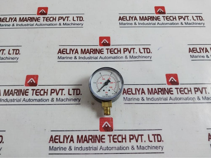 Saacke Kl.1.6 Pressure Gauge 0-25 Bar