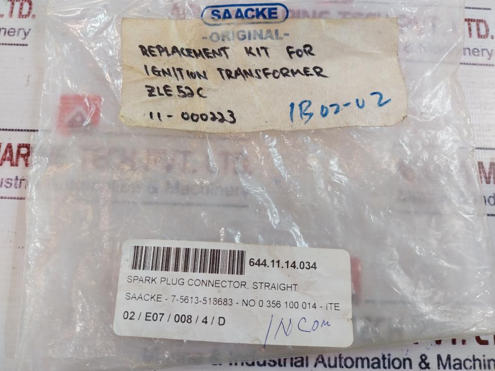 Saacke Replacement Kit for Ignition Transformer