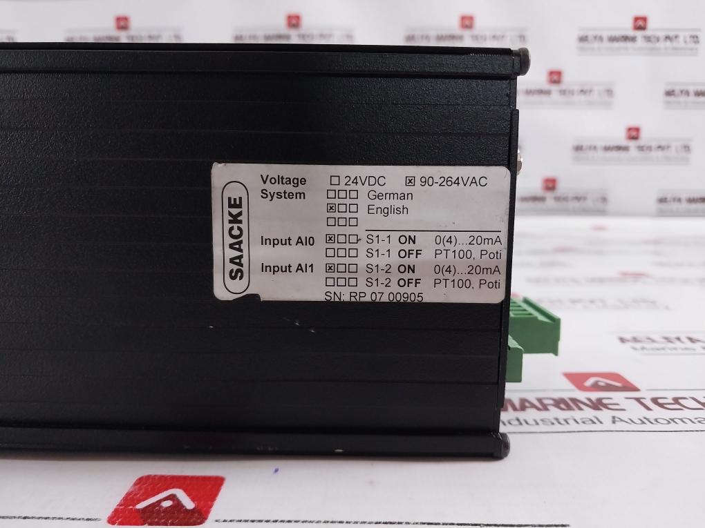 Saacke Rse-p Ii Burner Controller 90-264 Vac 50-60Hz +24Vdc Max. 0.1A