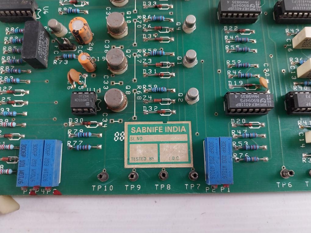 Sab Nife 69-00319-xx 30-firing Card