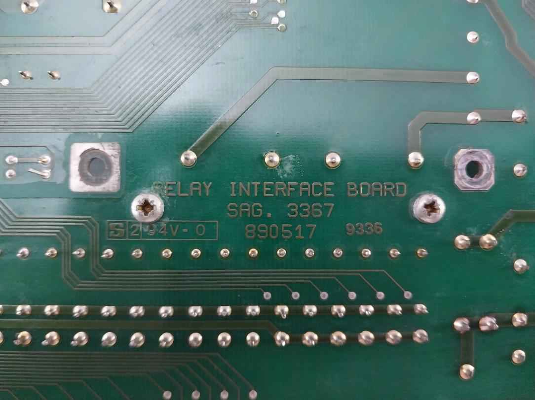 Sabroe Sag.3367 Relay Interface Board 890517, 1574.008 230V/Ac 94V-0