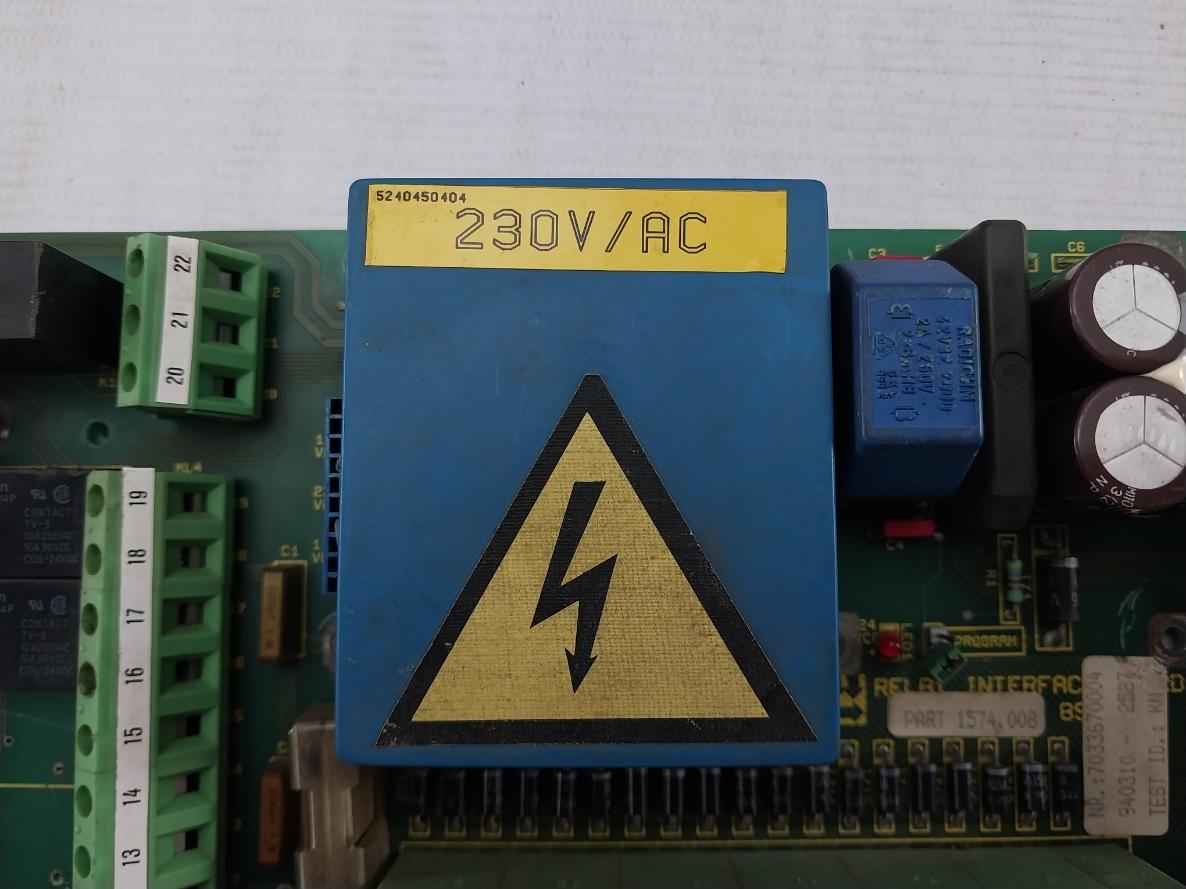 Sabroe Sag.3367 Relay Interface Board 890517, 1574.008 230V/Ac 94V-0