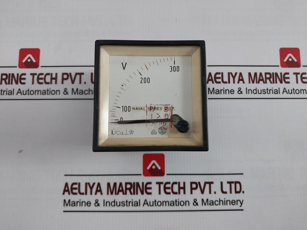 Saci 0-300V Naval Series Trop Analog Voltage Meter
