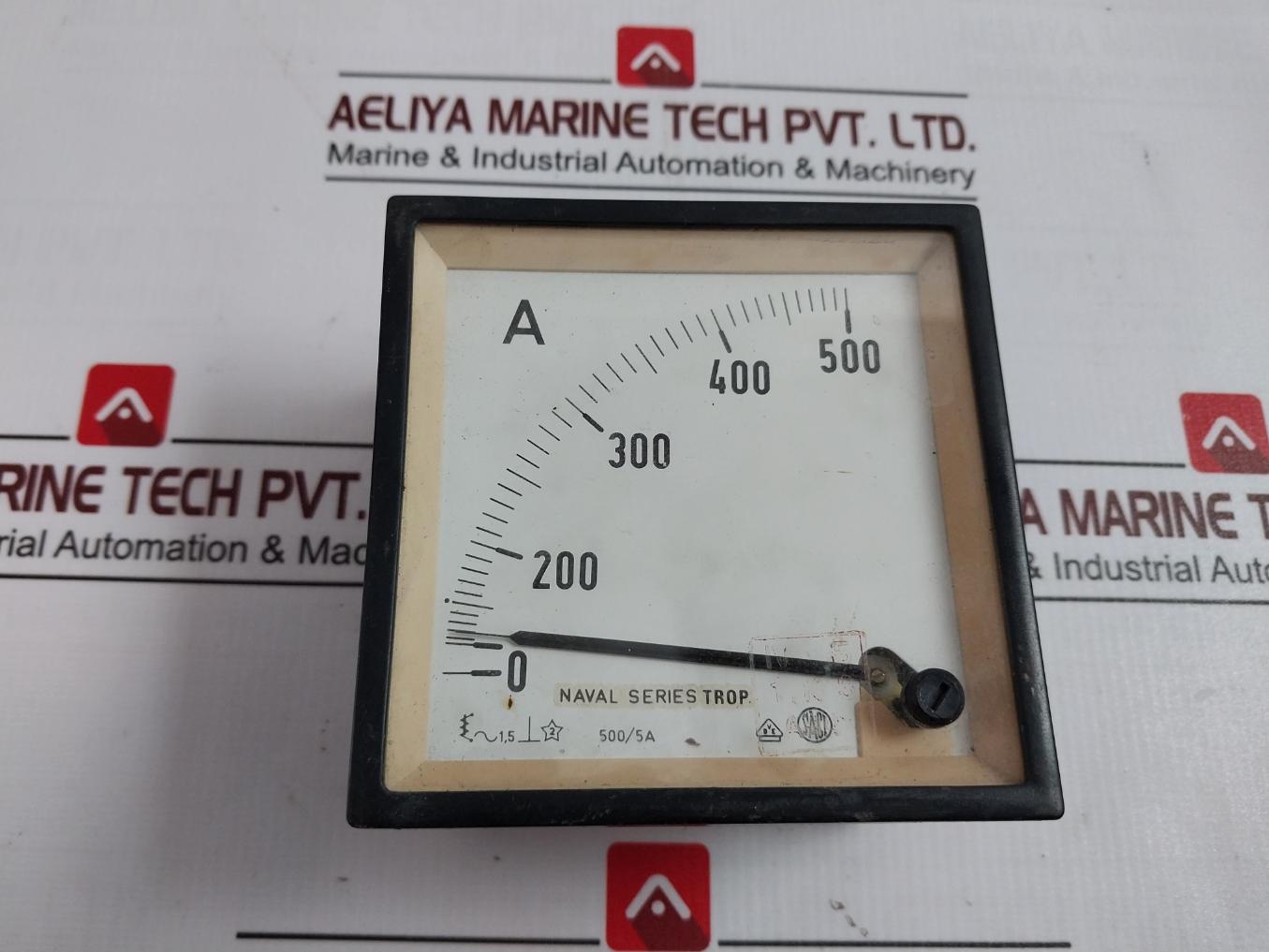 Saci 0-500 Naval Series Trop A Ammeter 500/5A
