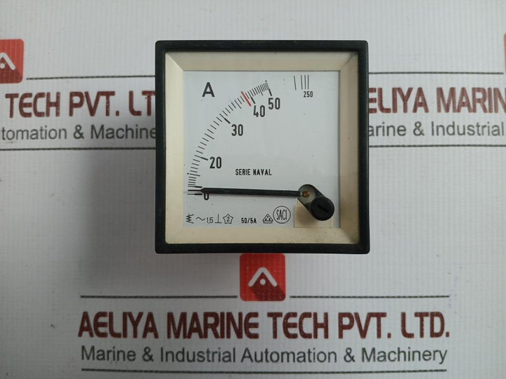 Analog Panel Ammeter 0-50/250 A Saci