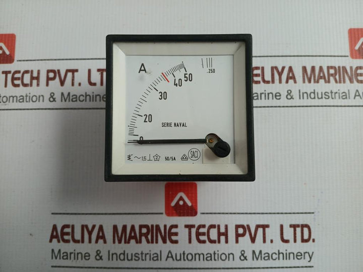 Saci 0-50/250 A Analog Panel Ammeter