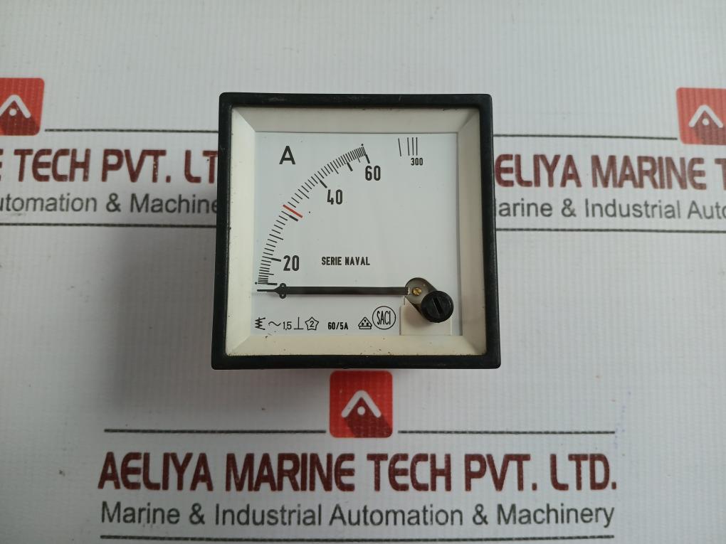 Saci 0-60/300A Analog Panel Ammeter