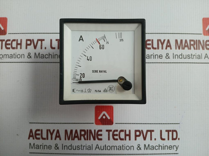 0-75/375 A Analog Panel Ammeter Saci