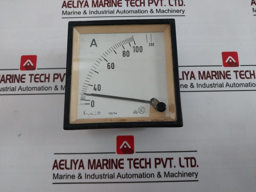 Saci 100/5A Analog Ammeter 0-100/200A