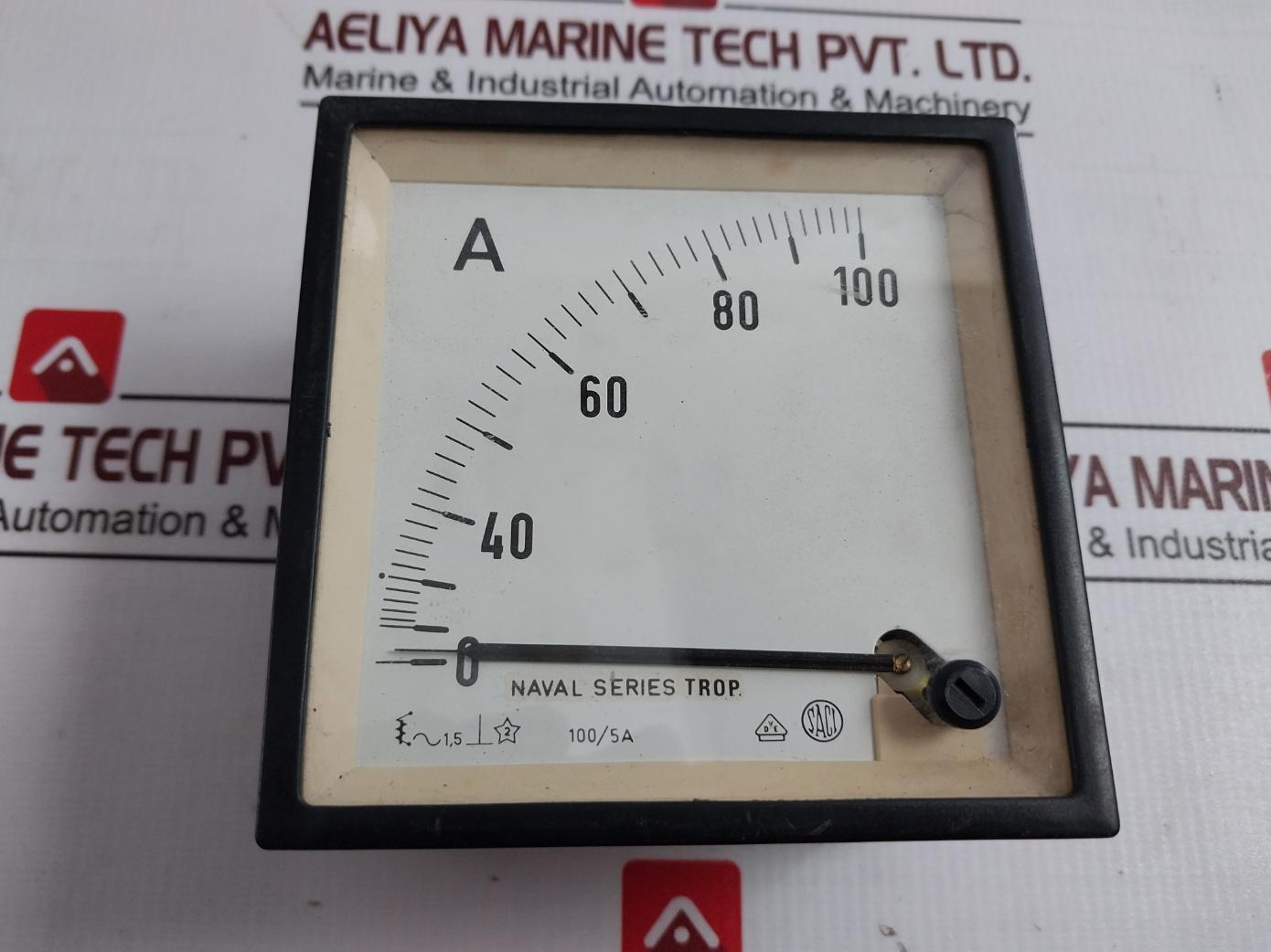Saci 100/5A Naval Series Trop Ammeter 0-100 A