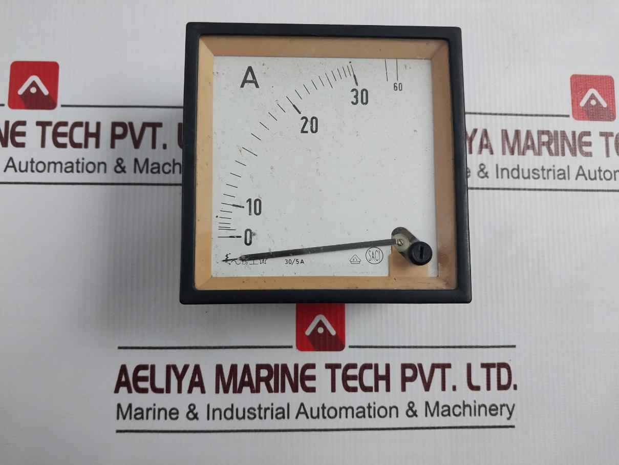 Saci 30/5a Analogue Panel Ammeter