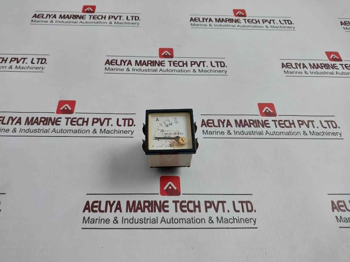 Saci 40/5A Naval Series Tropicalized Analog Ammeter 0-40/200A 1.5