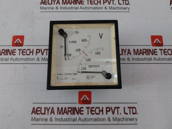 Saci 440V Double Analog Voltmeter 0-700V
