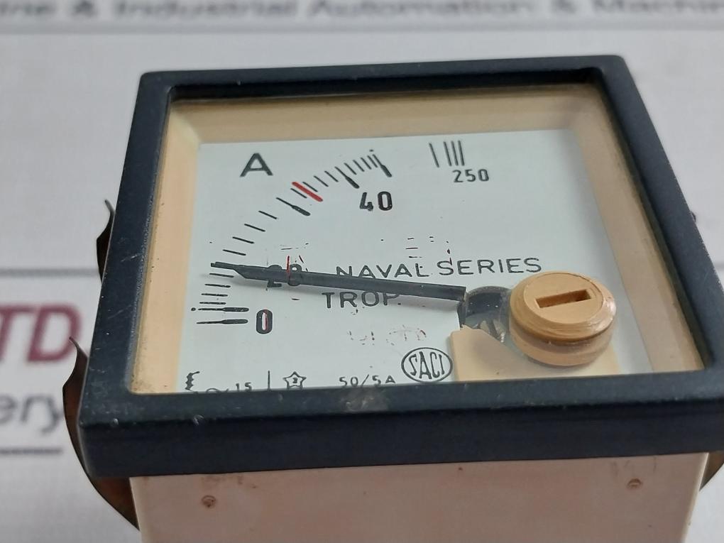 Saci 50/5A Analog Ammeter 50/250A