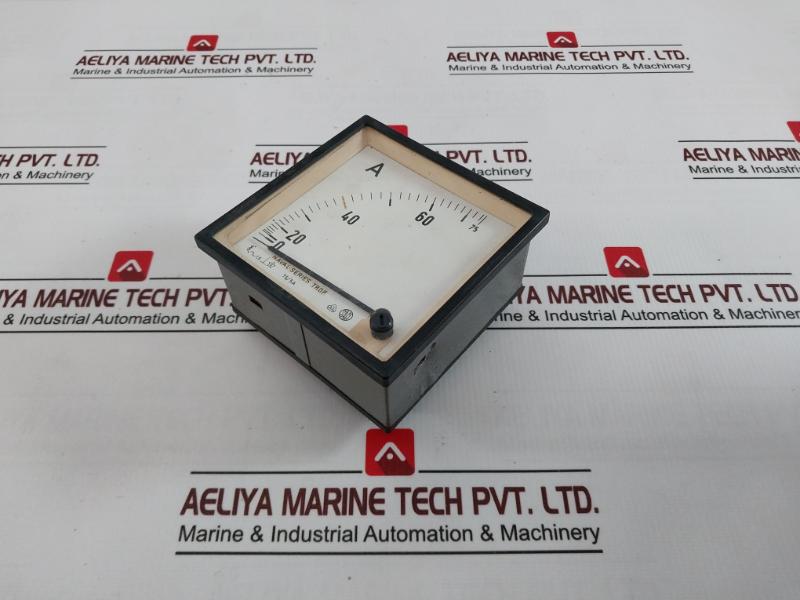 Saci 75/5A Analog Panel Ammeter 0 To 60/75A