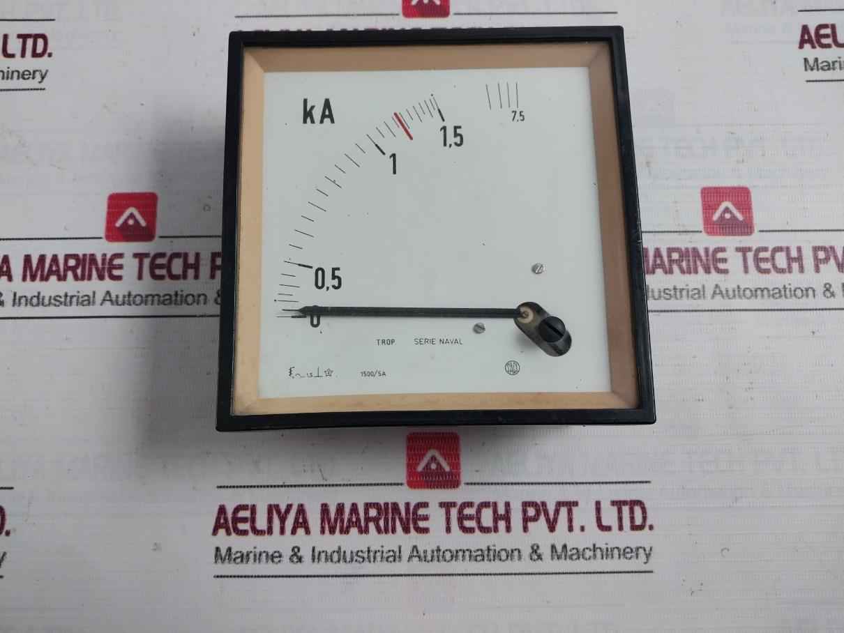 Saci Analog Ammeter 1500/5A 0 To 1,5/7,5 Ka
