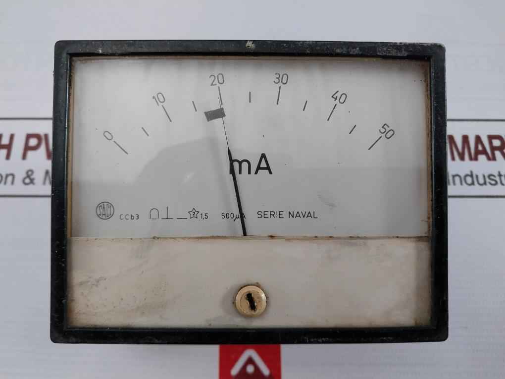 Saci Ccb3 Milliamperes Meter 0-50 Ma