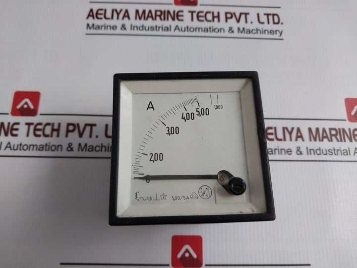 Saci Dc Analog Amp Meter 5.00/5A 1.000A