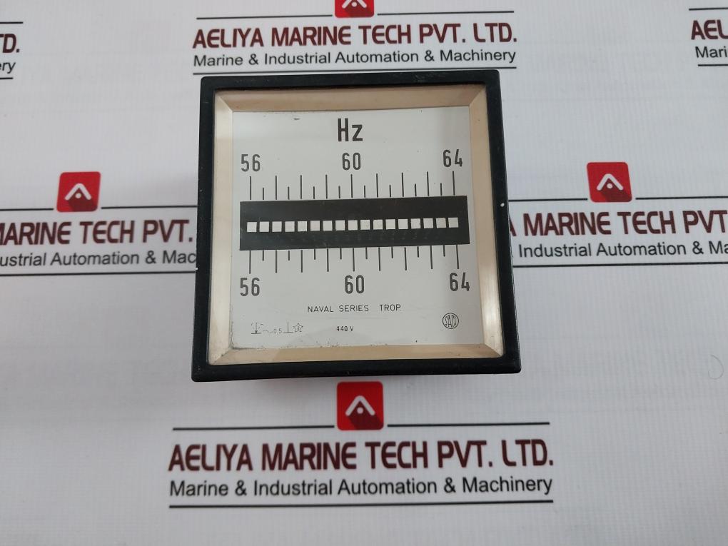 Saci Frequency Meter Naval Series 56-64 Hz 440V ~0.5