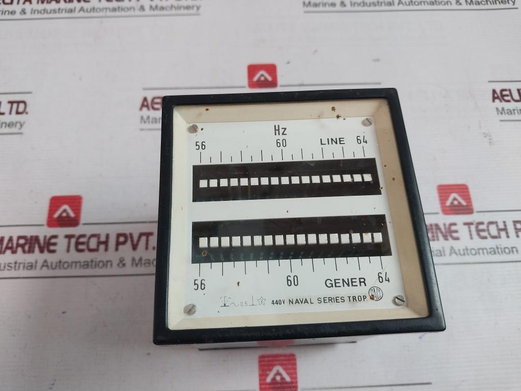 Saci Naval Series Frequency Meter 56-64 Hz 440V