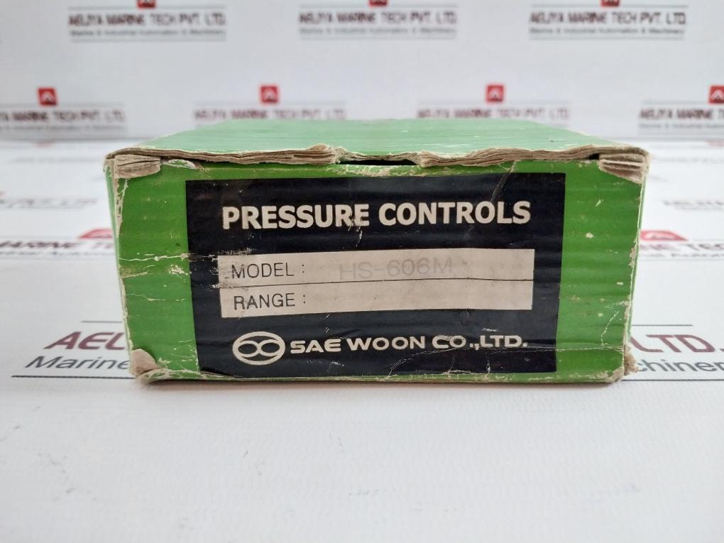 Sae Woon Hs-606M Pressure Control Switch -0.06 To 0.6 Mpa Ac125V Ac250V 10A 5A