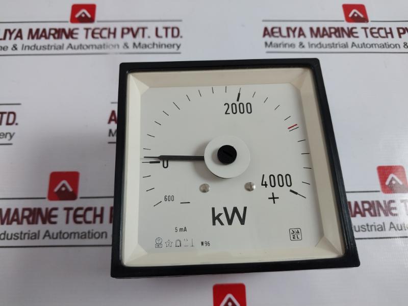 Sael -600-0-4000 Kw Ammeter Volt Meter Wq96/S-d2W 881.001.026.0004