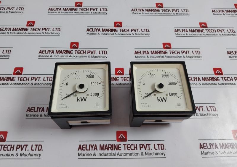 Sael 1000-0-4000 Kw Ammeter Volt Meter Mod Wl 96 Din 4-20 Ma