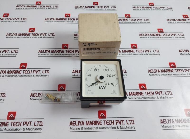 Sael 1000-0-4000 Kw Ammeter Volt Meter Mod Wl 96 Din 4-20 Ma