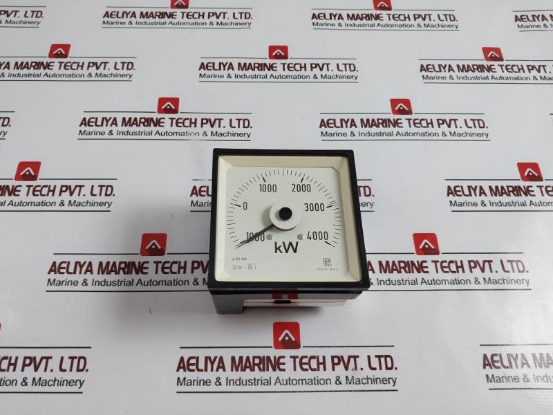 Sael 1000-0-4000 Kw Ammeter Volt Meter Mod Wl 96 Din 4-20 Ma