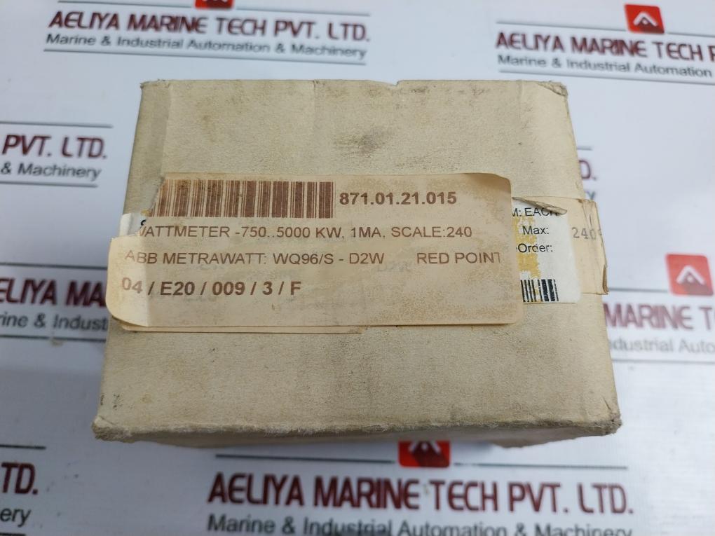 Sael Wq96/S Analog Watt Meter -750 To +5000Kw 5Ma