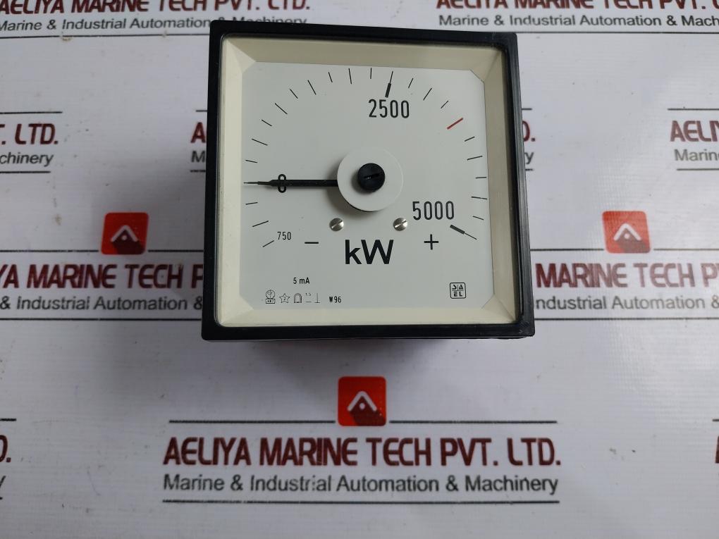 Sael Wq96/S Analog Watt Meter -750 To +5000Kw 5Ma