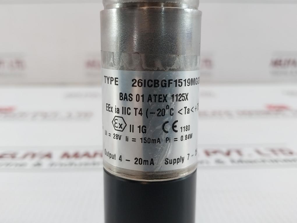 Safe Pressure Transmitter 10-meter Gems Sensors 26Icbgf1519Mggb001