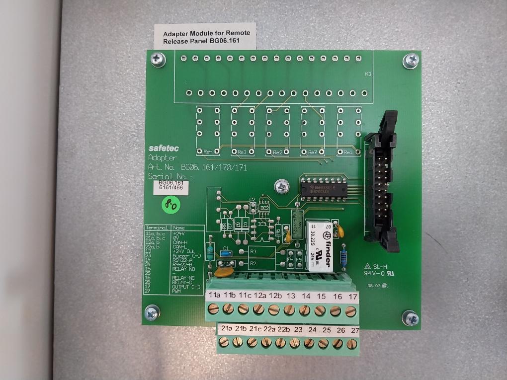Safetec Acs-1 Water Mist Remote Release Panel