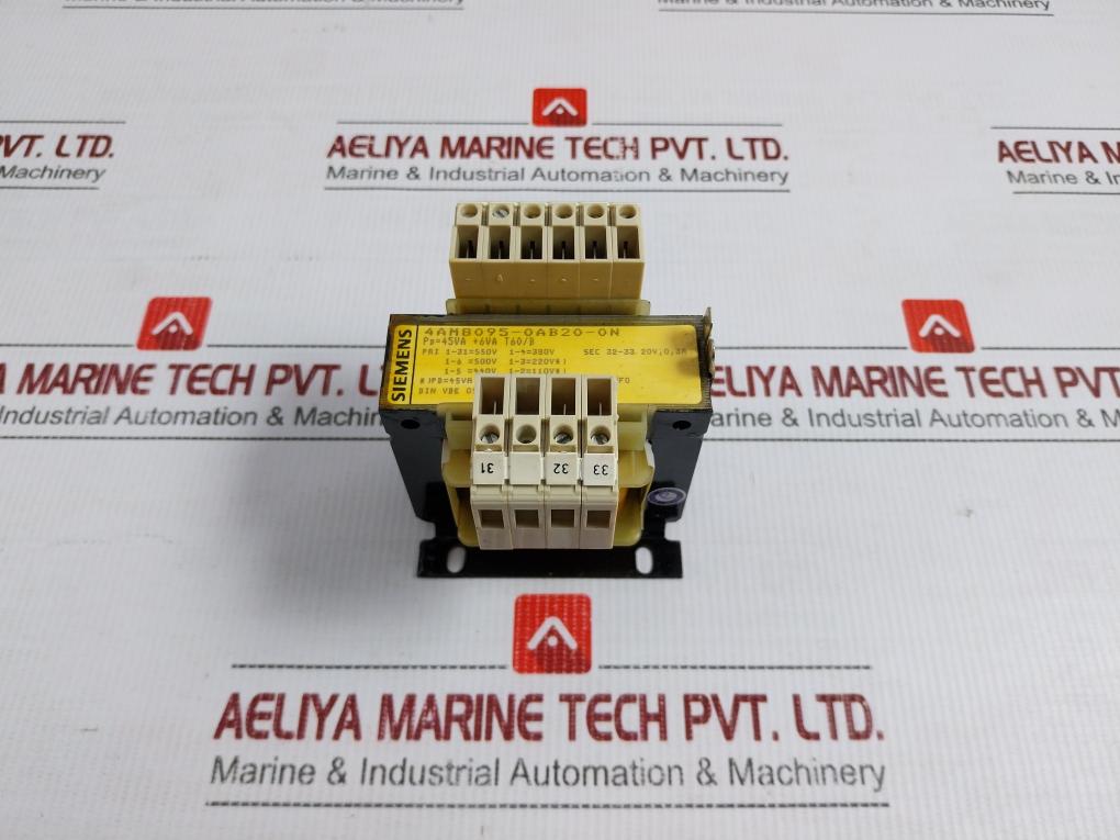 Safety Isolating Transformer 300V Siemens 4Am8095-0Ab20-0N