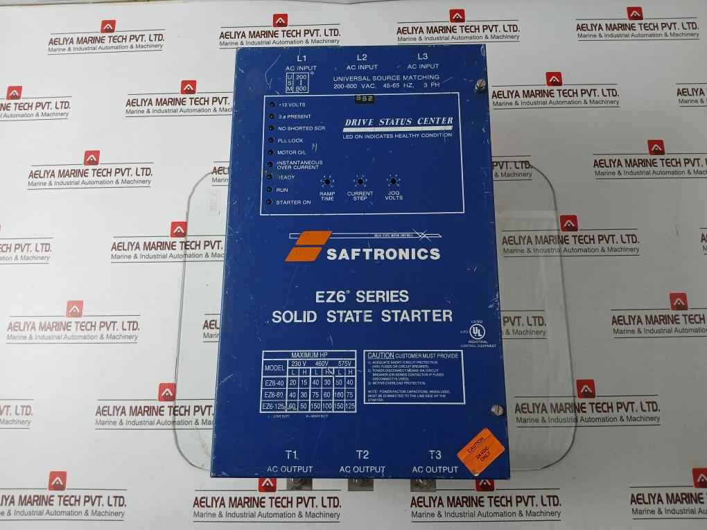 Saftronics Ez6-80 Ez6 Series 3-phase Solid State Starter 120/240 Vac