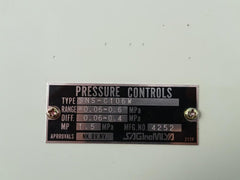 Saginomiya -0.06~0.6 Mpa Pressure Switch Sns-c106W