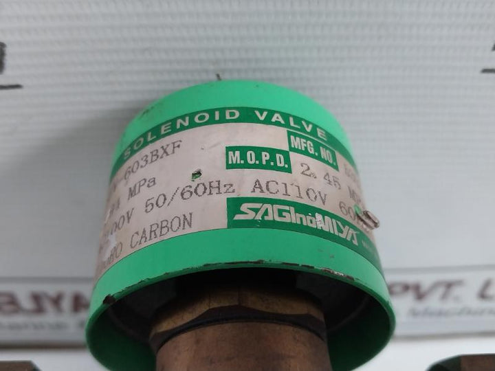 Saginomiya Ac 100V 50/60Hz Refrigeration Solenoid Valve Sev-603Bxf