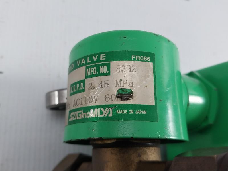 Saginomiya Ac 100V 50/60Hz Refrigeration Solenoid Valve Sev-603Bxf