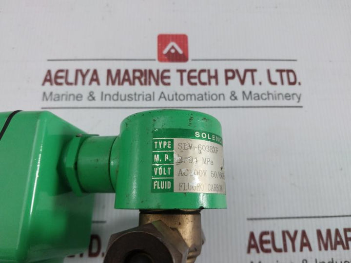 Saginomiya Ac 100V 50/60Hz Refrigeration Solenoid Valve Sev-603Bxf