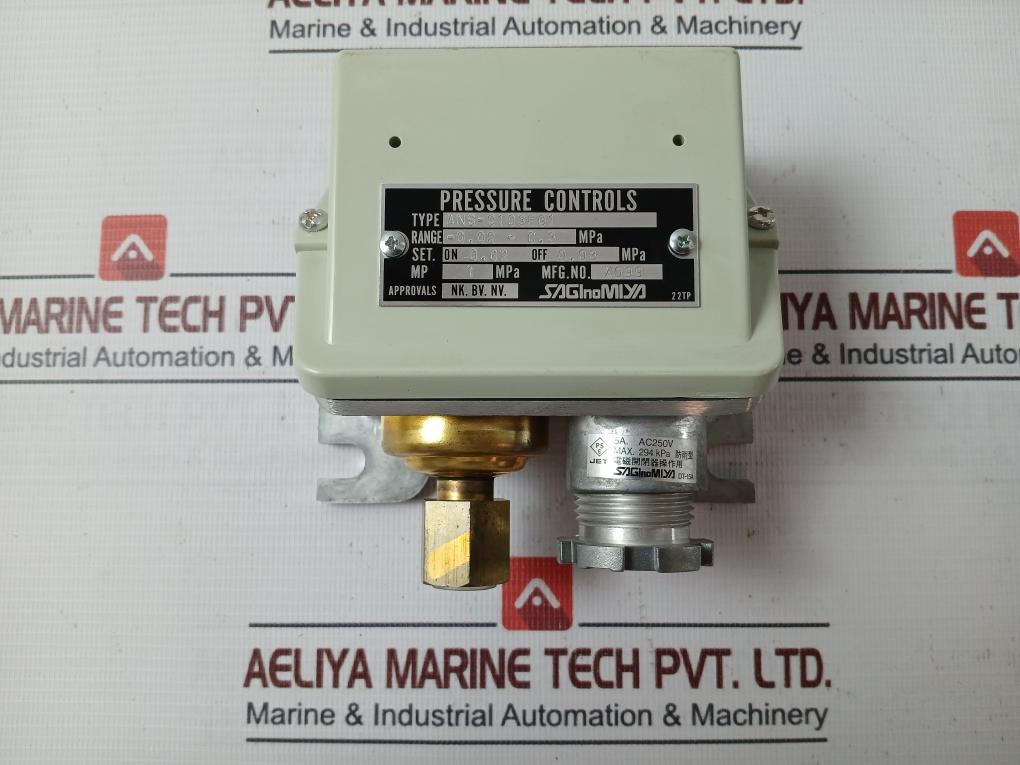 Saginomiya Ans-c103Pg1 Pressure Control -0.02~0.3 Mpa 5A Ac250V