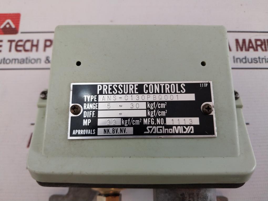 Saginomiya Ans-c130Pbq001 Pressure Switch 33 Kgf/Cm2