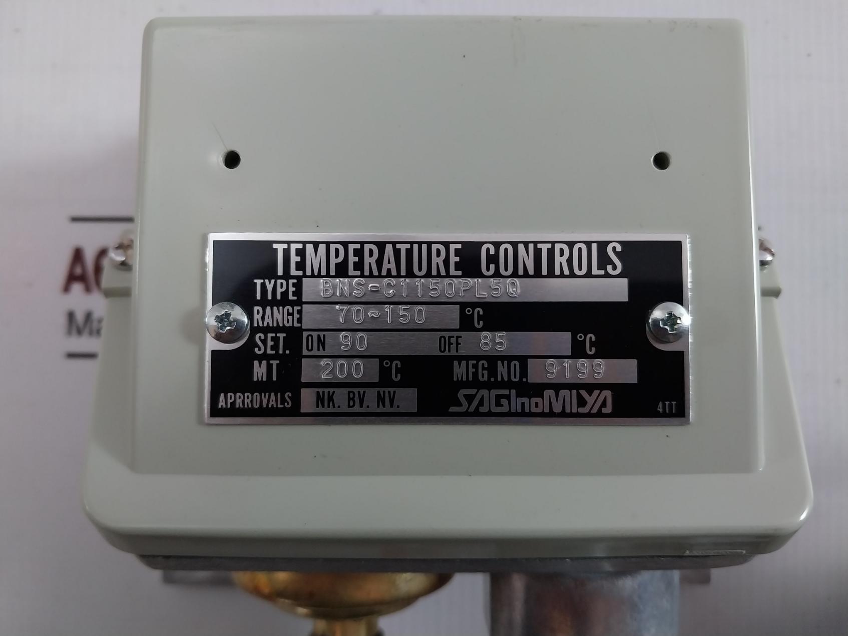 Saginomiya Bns-c1150Pl5Q Temperature Controller 70-150C Bns-c1150 4Tt 4061-6 5M