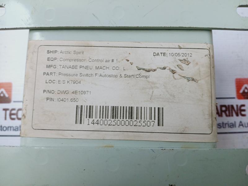 Saginomiya Fps-c125wuq Pressure Switch For Autostop & Start 5~25 Kgf/cm2