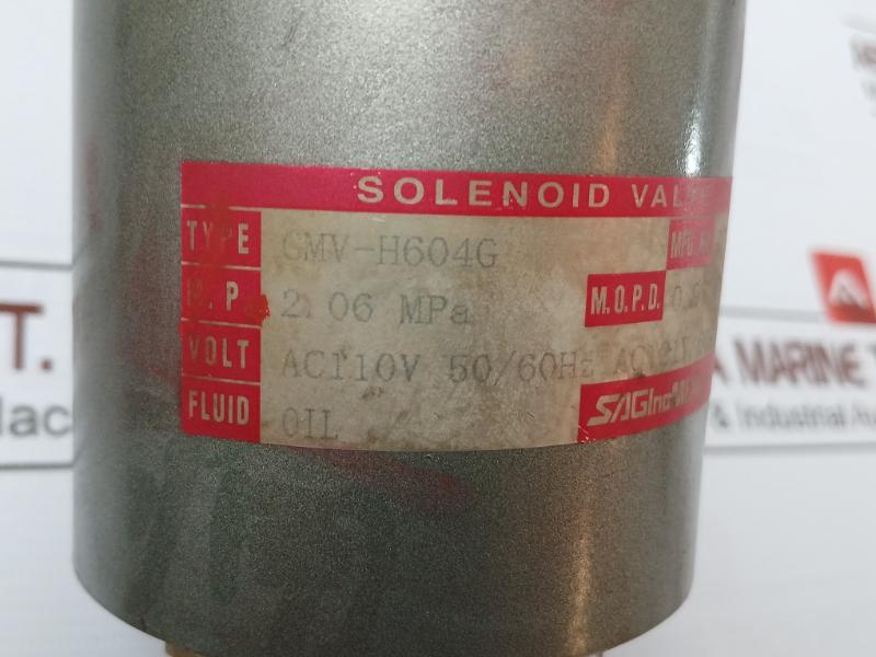 Saginomiya Gmv-h604G Solenoid Valve 2.06 Mpa Ac121V 60Hz 2283032000001000005