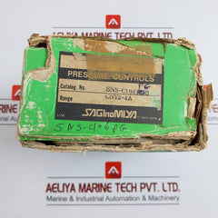 Saginomiya Pressure Control Switch Range-0.06~0.6 Mpa Sns-c106Pg