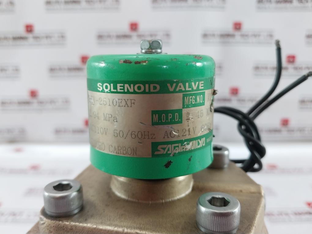 Saginomiya Rev-2510Exf Solenoid Valve 2.94 Mpa Ac121V 60Hz Fr086 9235