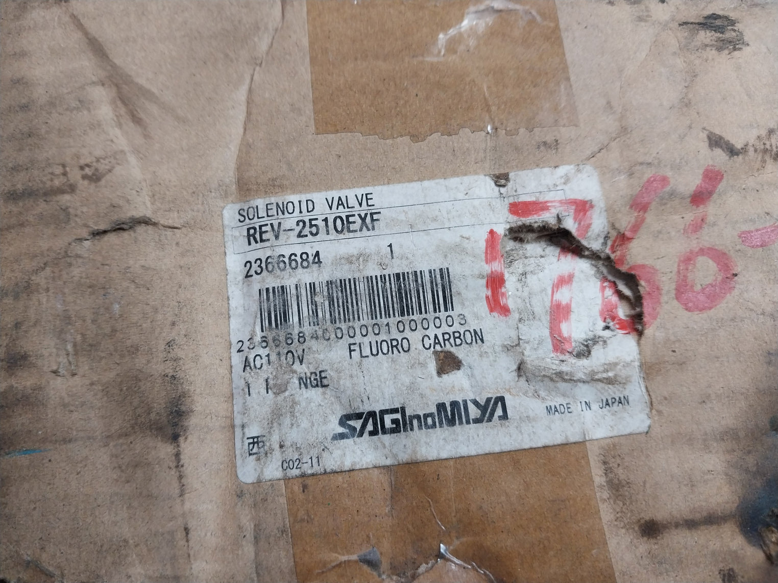 Saginomiya Rev-2510Exf Solenoid Valve Uad-30So Ac110V 50/60Hz Ac 121V 60Hz