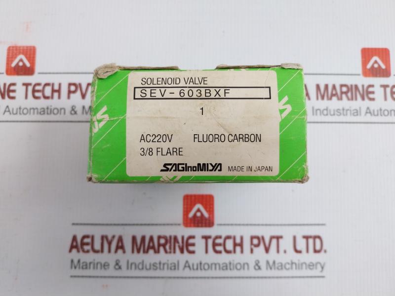 Saginomiya Solenoid Valve 2.94 Mpa Sev-603Bxf