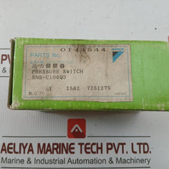 Saginomiya Pressure Switch Vacuum Control Switch Sns-c106Q3A
