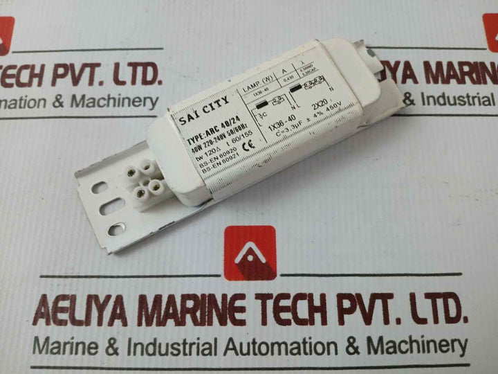 Sai City Arc 40/24 Electronic Fluorescent Lamp Ballast 40W 220-240V 50/60Hz